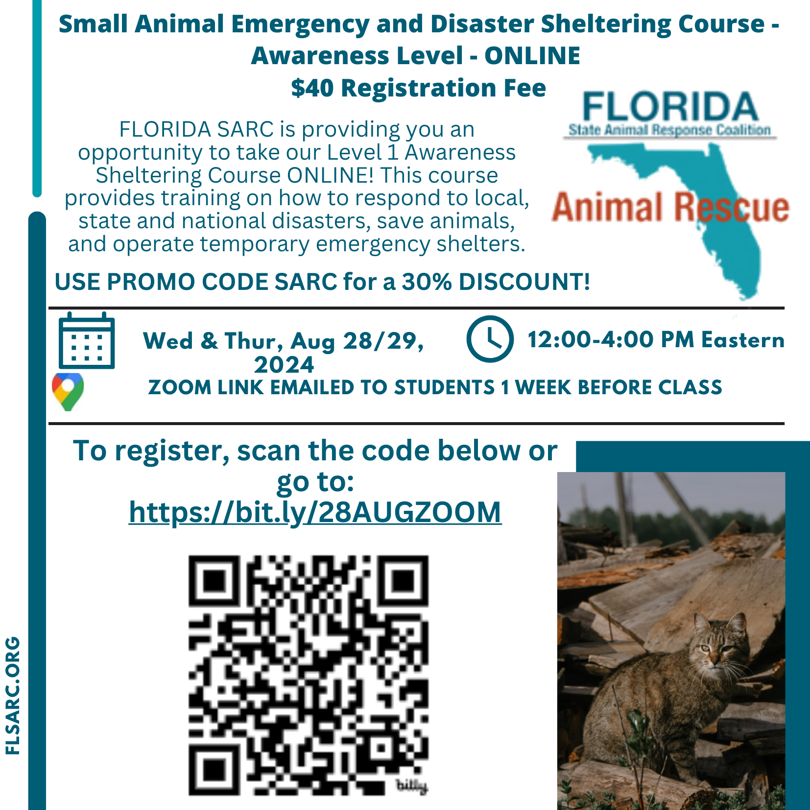 Pet Sheltering Training Flyer